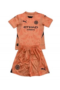 Manchester City Doelman Babytruitje Uit tenue Kind 2024-25 Korte Mouw (+ Korte broeken)